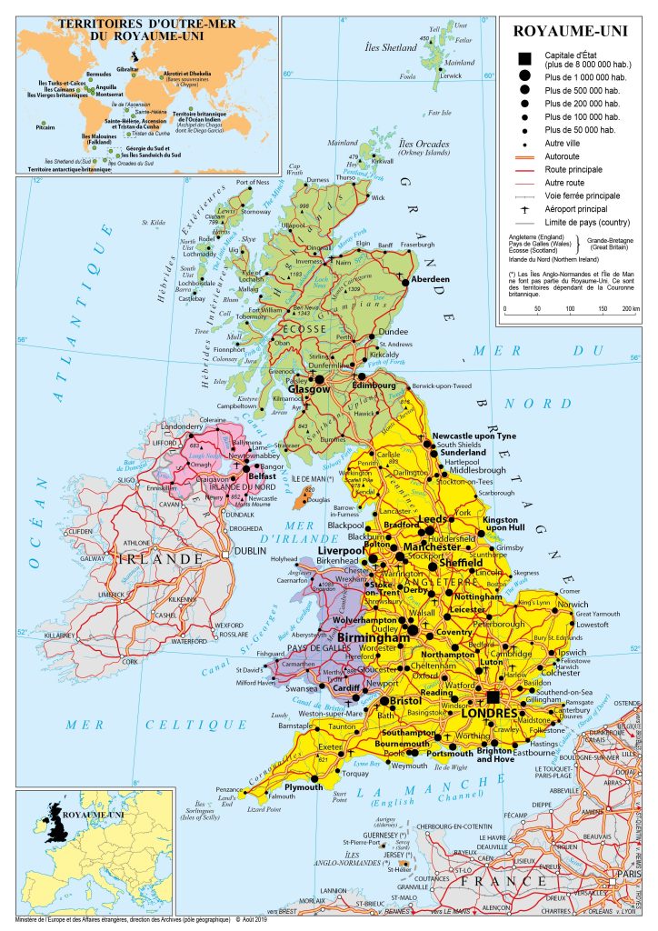 carte du royaume uni avec l'écosse