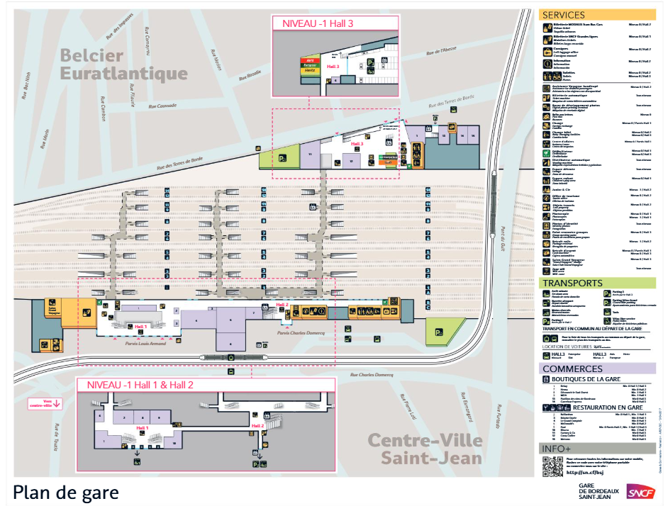 plan gare de bordeaux