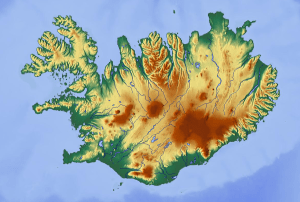 carte Islande relief