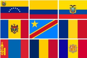 drapeau bleu jaune rouge