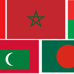drapeau rouge vert