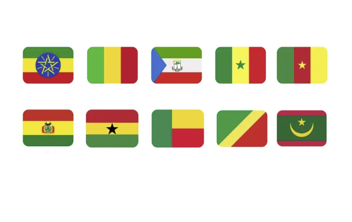 drapeau vert jaune rouge