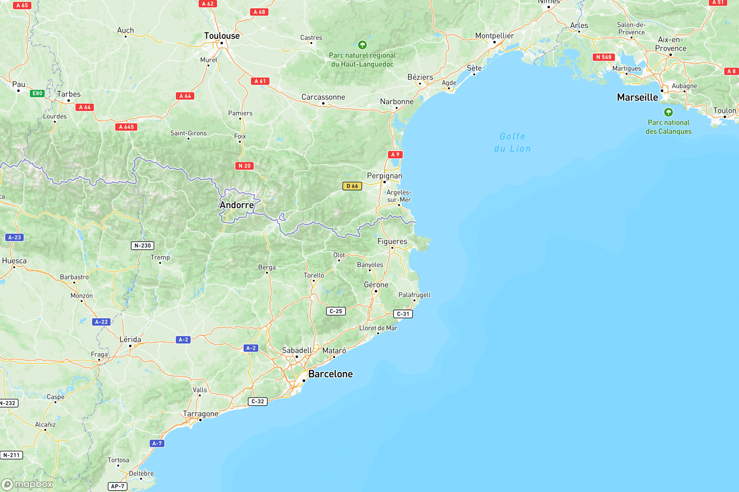 Carte de situation de l'Aveyron en Europe