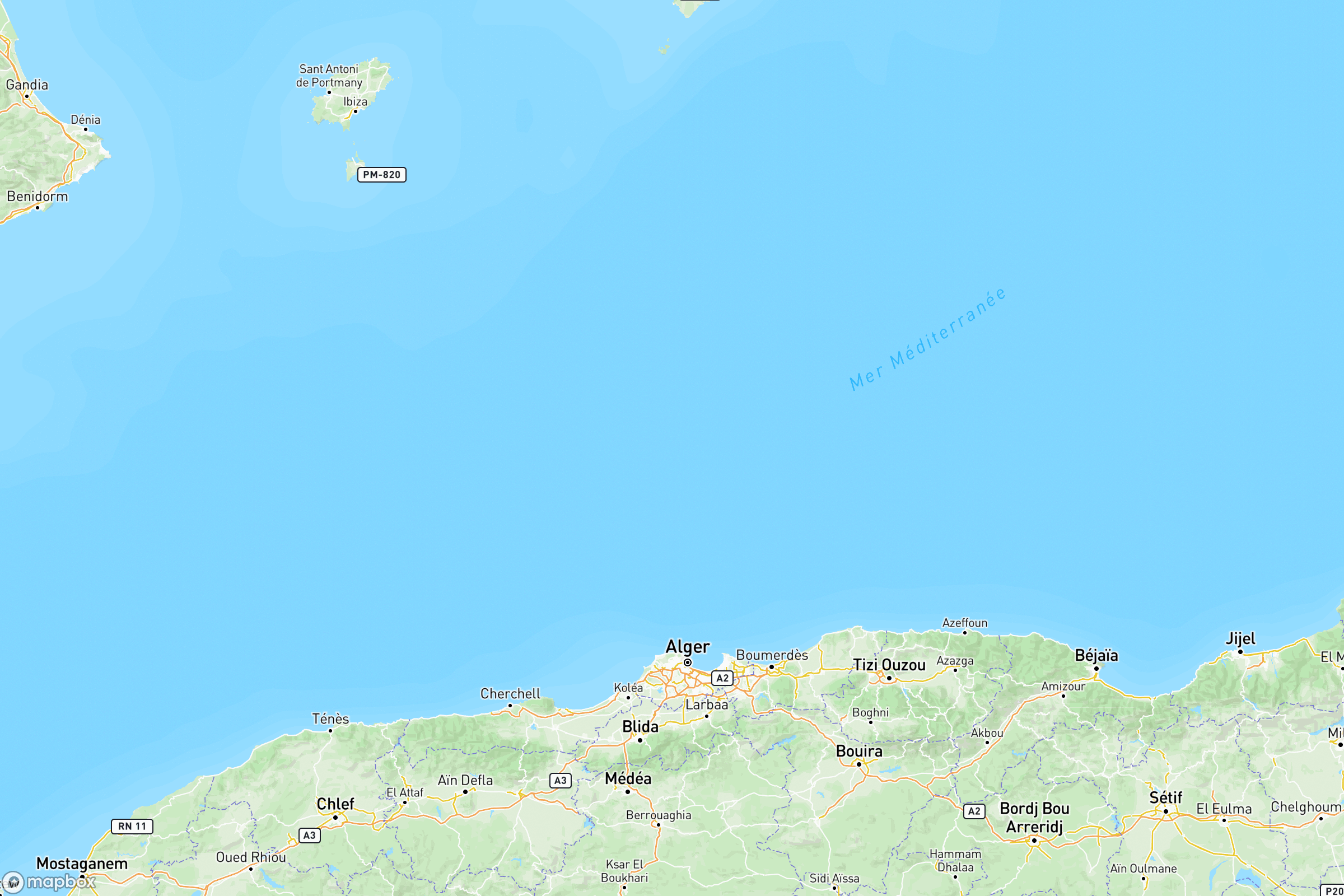 Carte de situation de Majorque en Europe