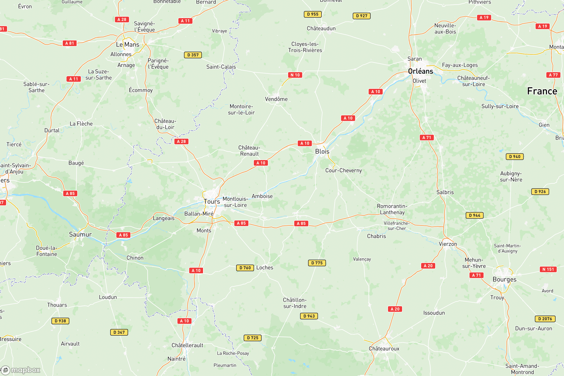 Carte de situation de Rouen en Europe