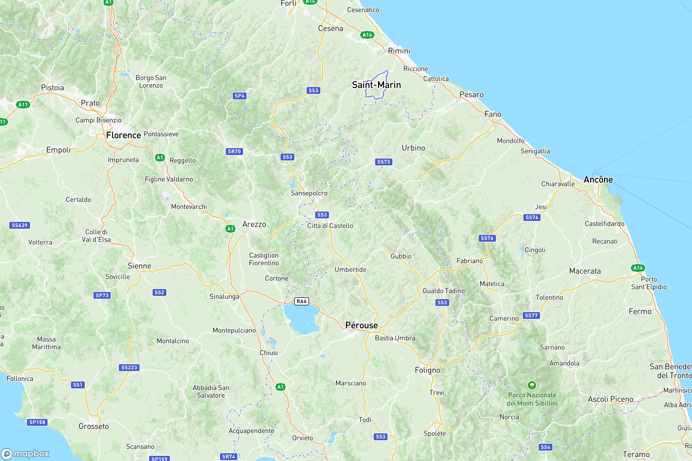 Carte de situation de Venise en Europe
