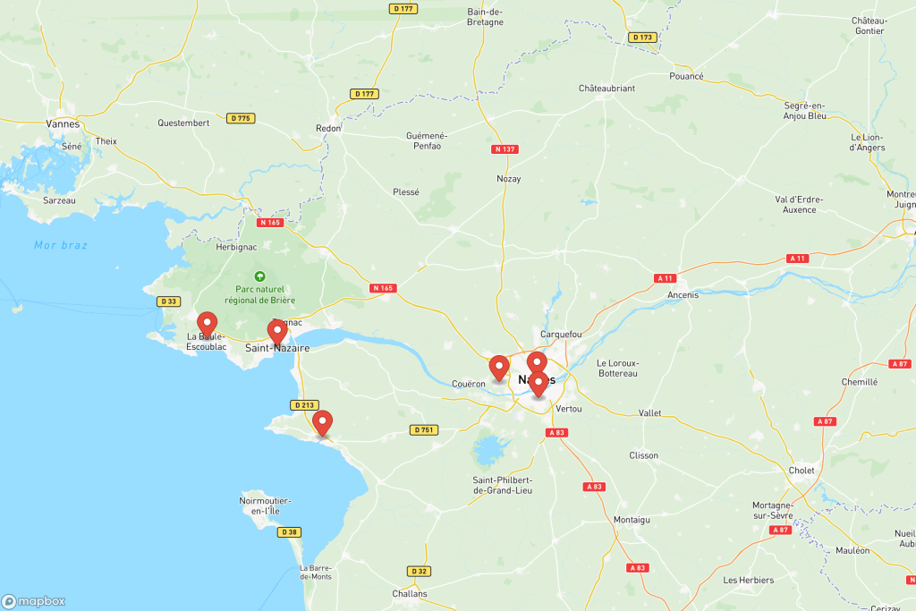 Cartes et plans détaillés de la Loire-Atlantique